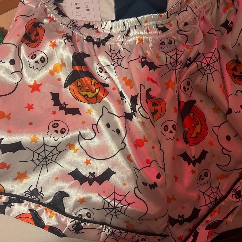 halloween pajama shorts